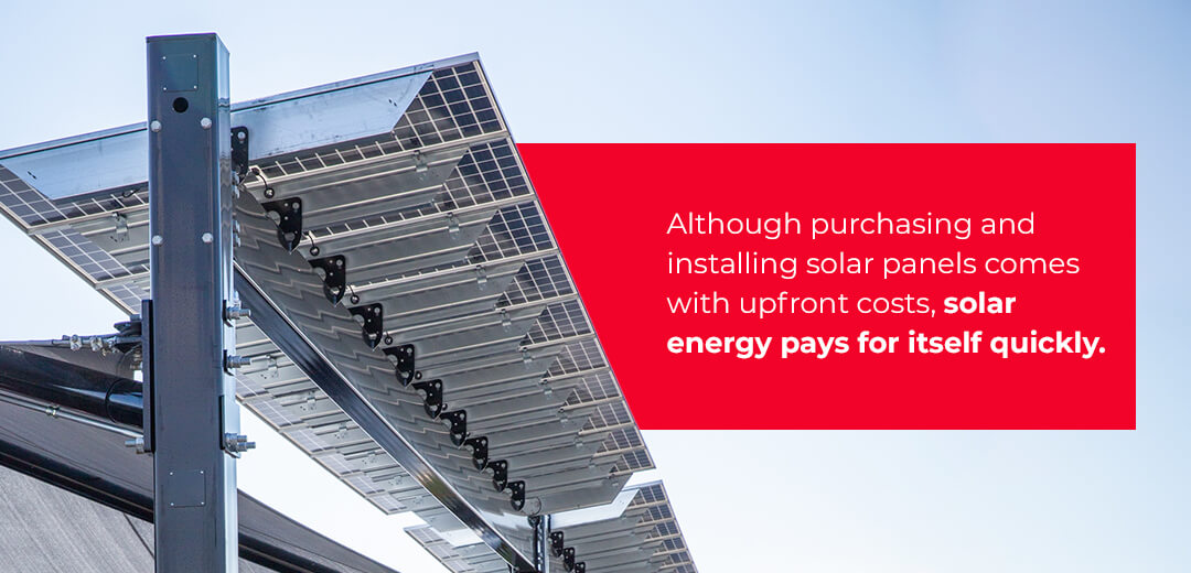 solar energy pays for itself