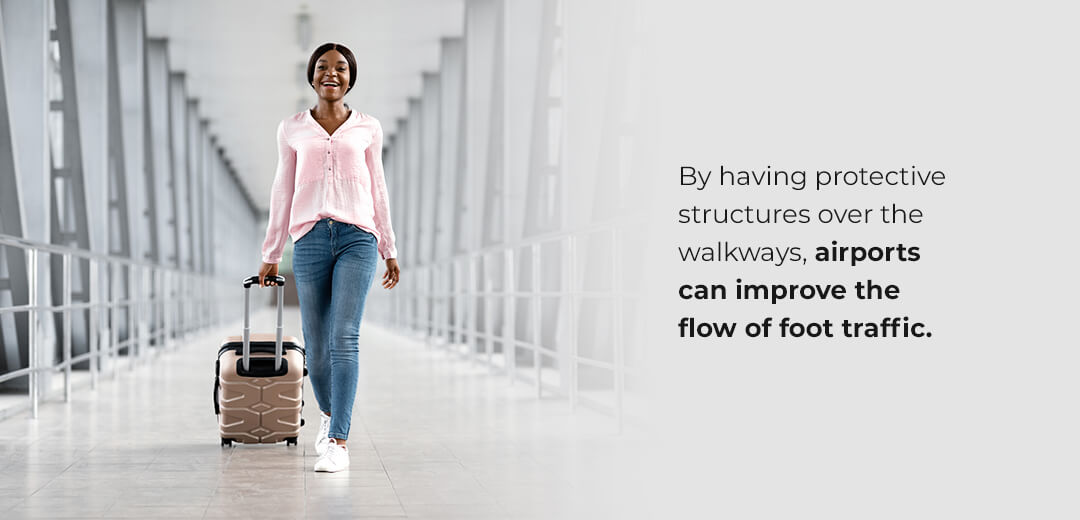 airports can improve the flow of foot traffic