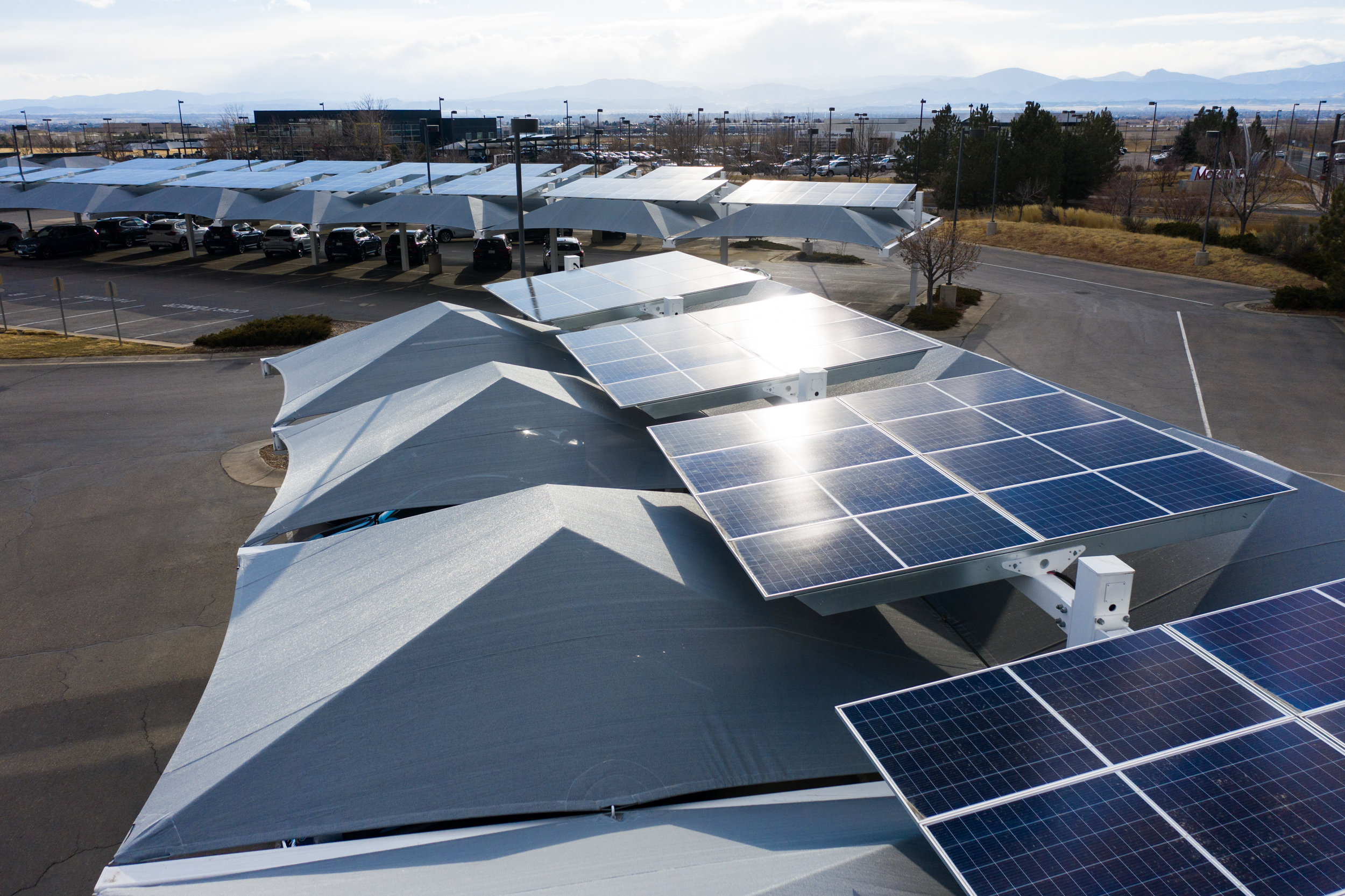 shade structure with solar panels thumbnail