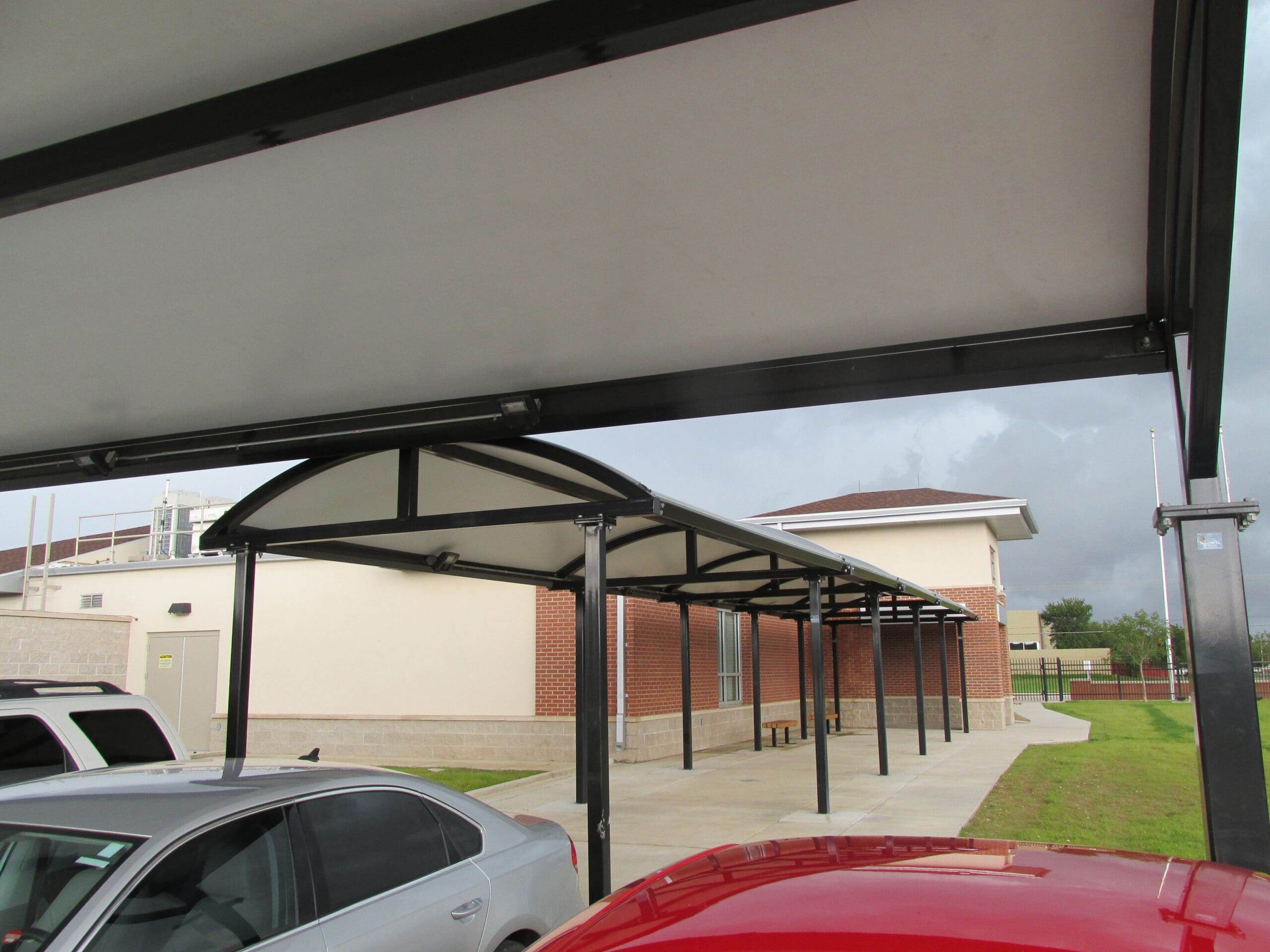 Custom Nova walkway at a school, HDPE membrane