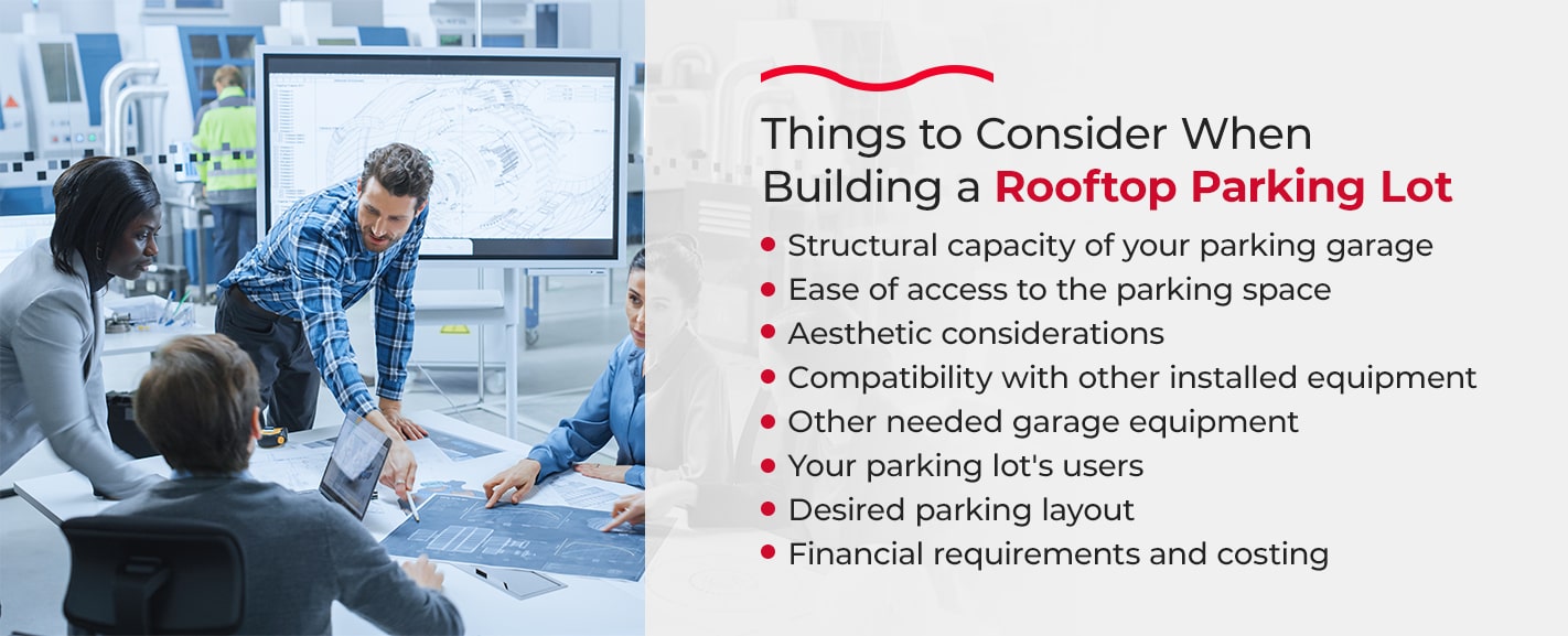 things to consider for rooftop parking