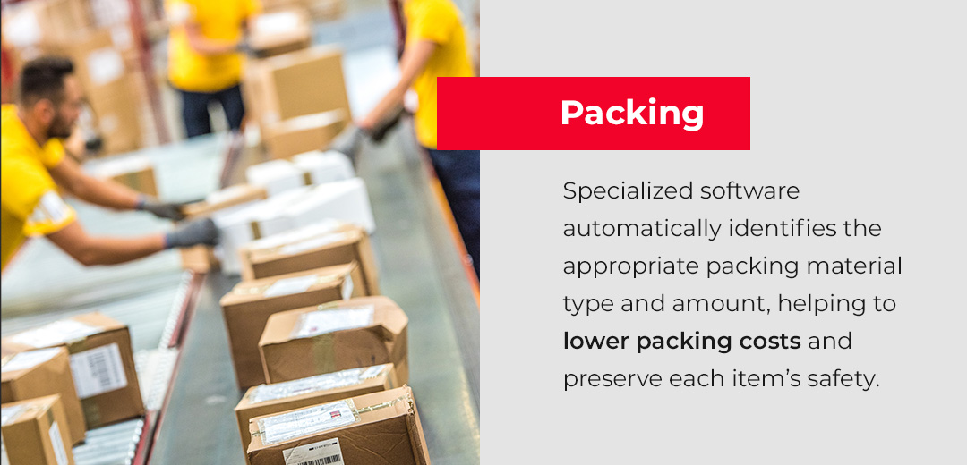 utilize software for efficient packing