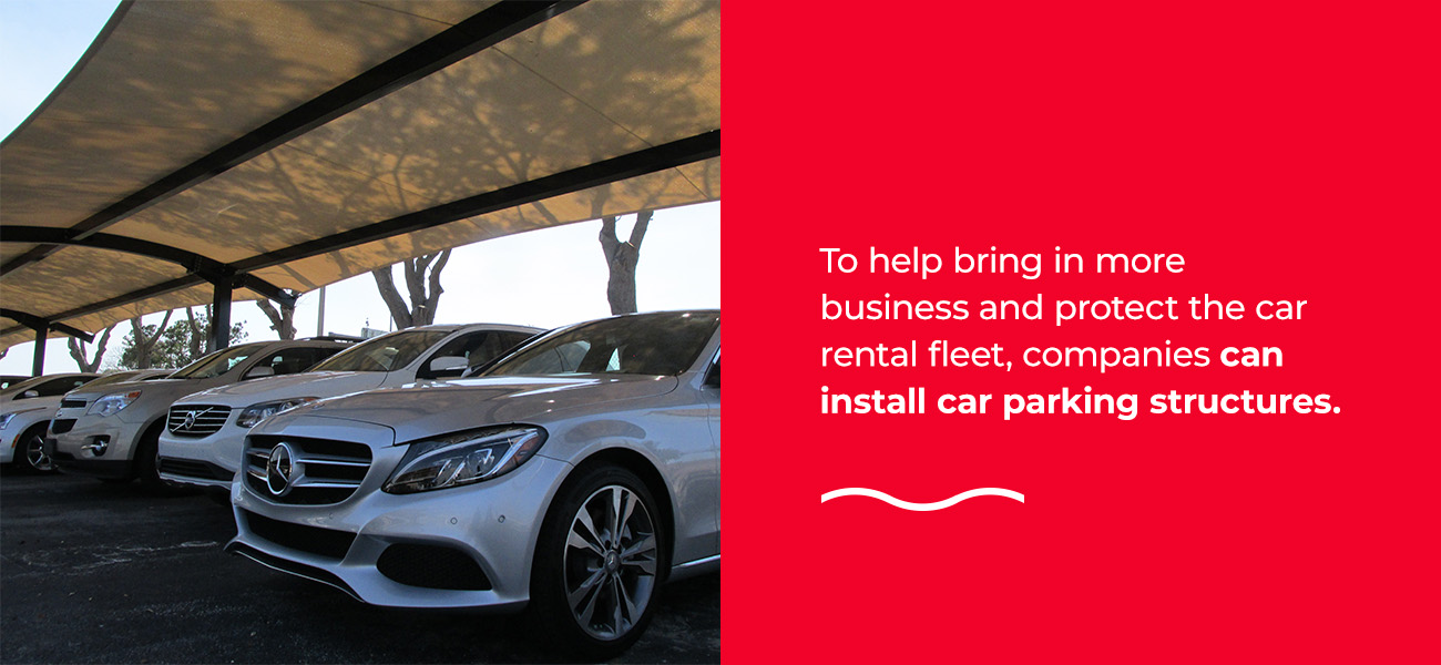 Protect vehicles with car parking structures