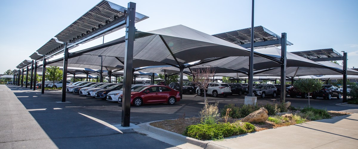 covered parking structures at stapp interstate toyota thumbnail