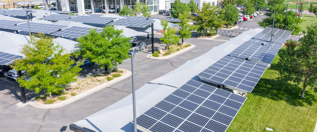 solar panels on top of parking structure thumbnail