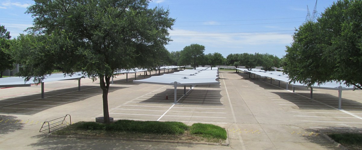 top view of covered parking structure in texas thumbnail