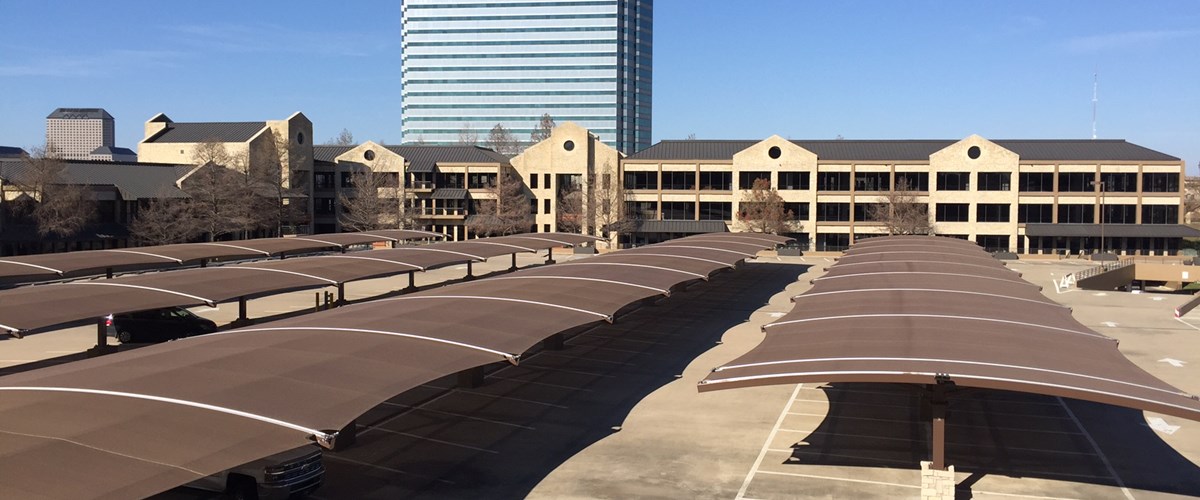 top view of brown parking structure thumbnail