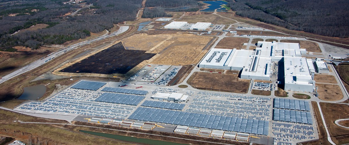 aerial view of volkswagen group of america