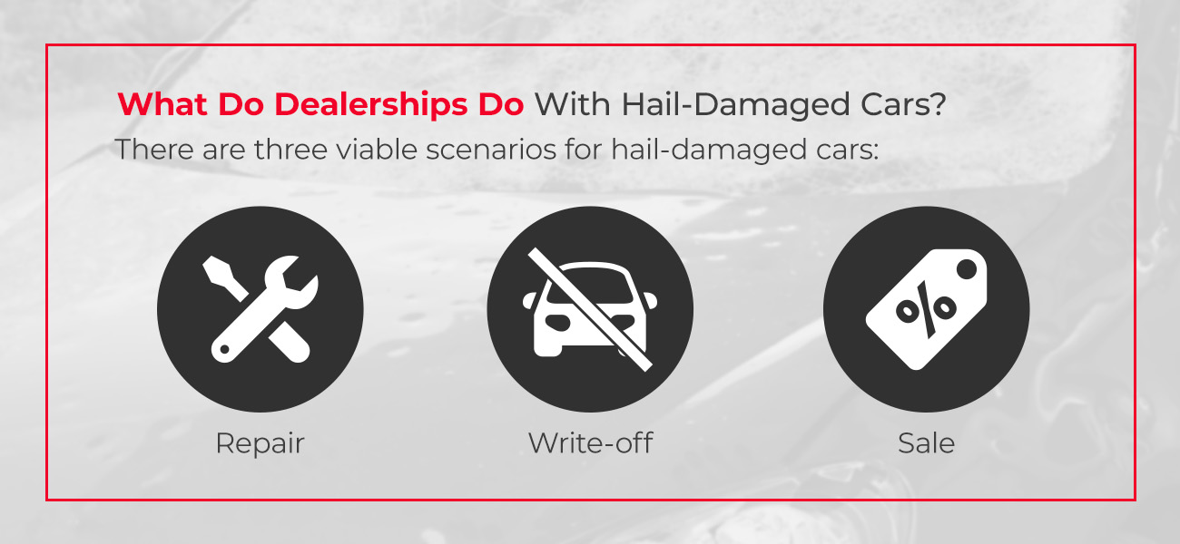 what dealerships do with damaged cars