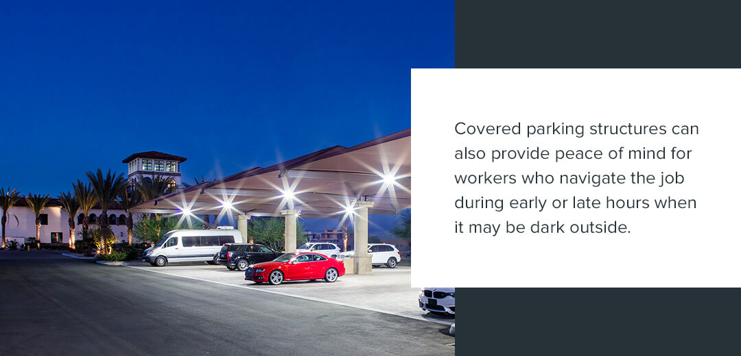 The Role of Covered Parking in Employee Wellness