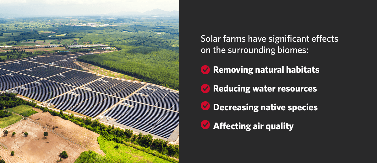 Solar Farm Biome Effect