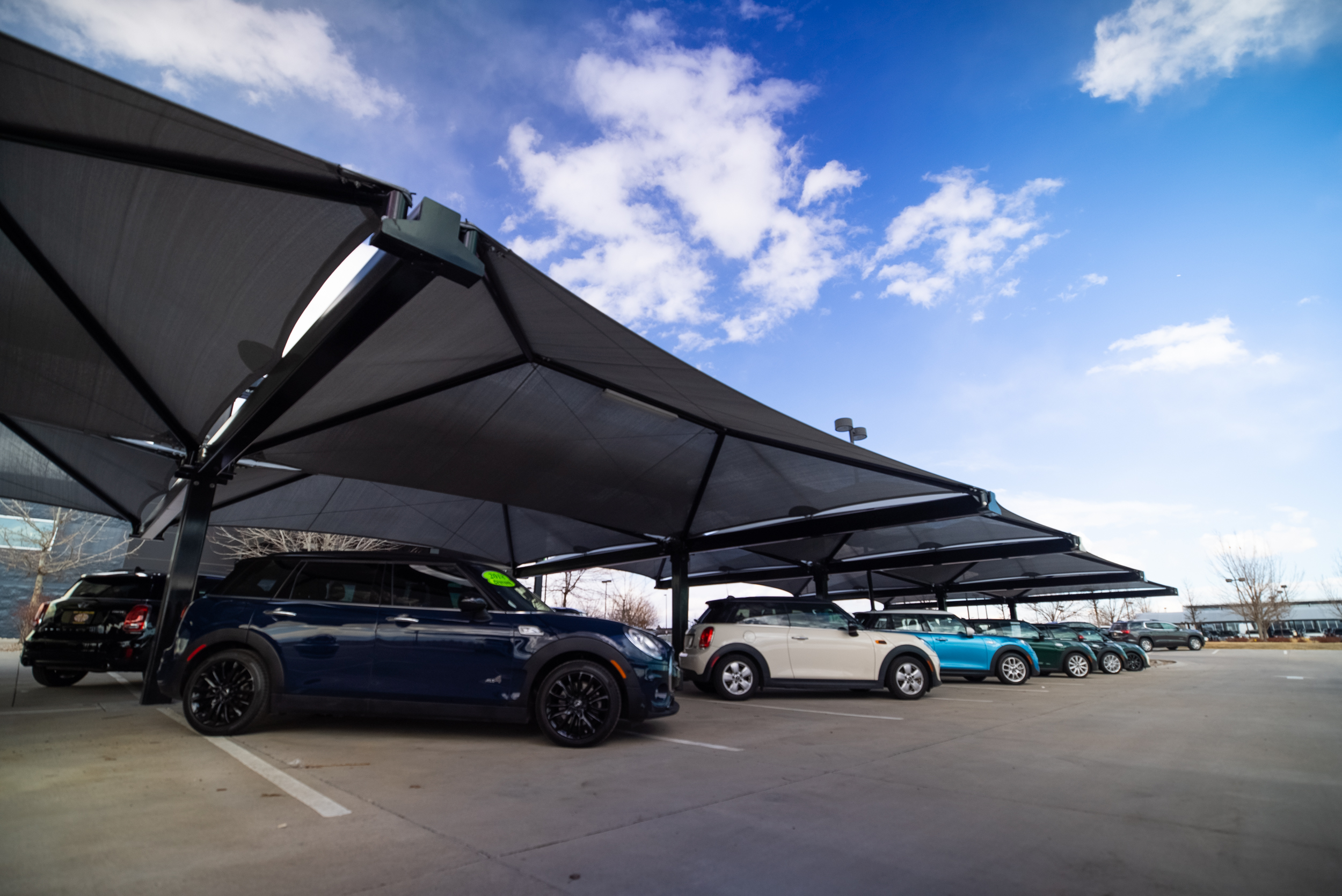 Solar Integrated Hail Protection Structures - BMW and Mini of Loveland thumbnail