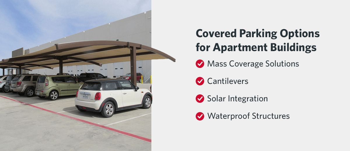 Covered Parking Structures for Apartment Buildings